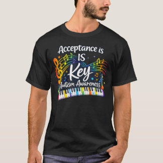 Camiseta Aceitação é a Chave Mês de Conscientização do Auti