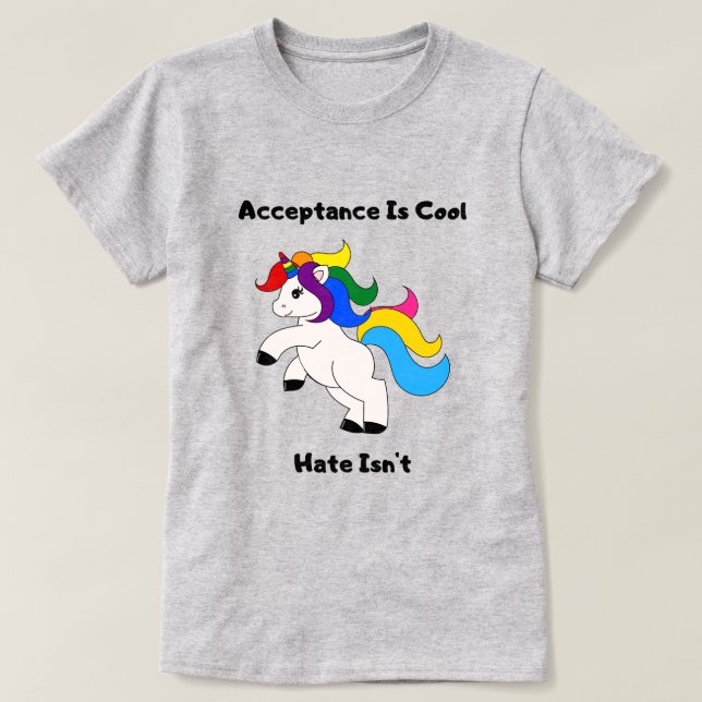Camiseta Aceitação É Legal (Frente do Design)
