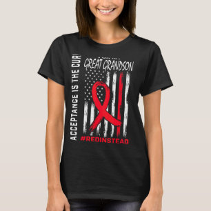 Camiseta Aceitação Redação Em Vez De Vermelho Em Vez De Exc