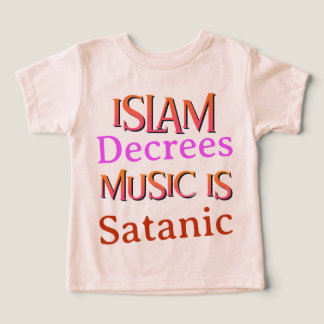 Camiseta Aceitando que o Islã nos diz que o Musílico é Satâ