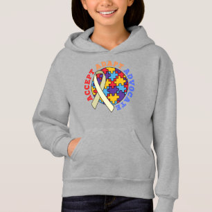 Camiseta Aceitar Adaptar o Advocate-Autismo Sensibilizaçã