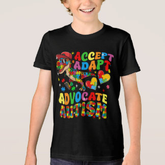 Camiseta Aceitar Adaptar Quebra-cabeça de Consciência do Au