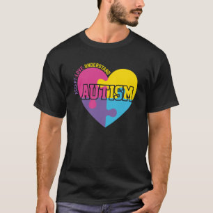 Camiseta Aceitar- Amor- Compreender- Autismo