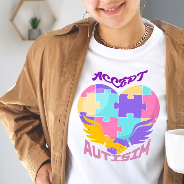 Camiseta Aceitar Autismo (Criador carregado)