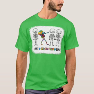 Camiseta Aceitar Compreender a Consciência do Autismo do Am