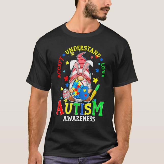 Camiseta Aceitar Compreender Atenção ao Autismo do Amor Les (Frente)