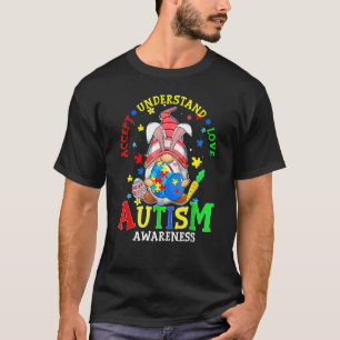 Camiseta Aceitar Compreender Atenção ao Autismo do Amor Les