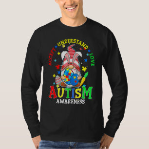 Camiseta Aceitar Compreender Atenção ao Autismo do Amor Les