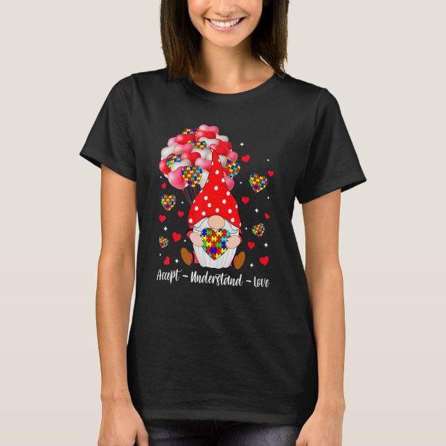 Camiseta Aceitar Compreender Atenção ao Autismo do Amor Val (Frente)
