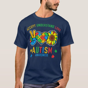Camiseta Aceitar Compreender Autismo Atenção Ao Amor