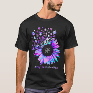 Camiseta Aceitar Compreender Autismo Roxo Holograma Sunf