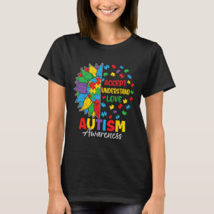 Camiseta Aceitar Compreender o Dia do Autismo do Amor