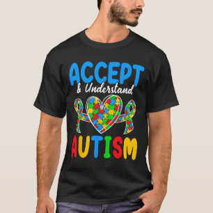 Camiseta Aceitar E Compreender O Dia Do Autismo