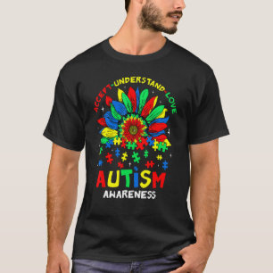 Camiseta Aceitar Entender Amar Consciência do Autismo Giras