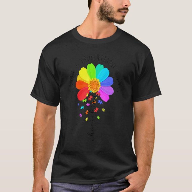 Camiseta Aceitar Entender Amar Escolher Bondade Conscientiz (Frente)