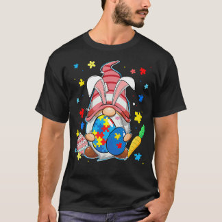 Camiseta Aceitar Entender Amar Gnome Conscientização do Aut
