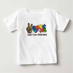 Camiseta Aceitar o Amor Compreender - Sensibilização Autism