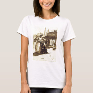 Camiseta Aceite, 1853 (tinta caneta e castanha no papel)