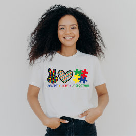 Camiseta Aceite o amor entender, consciência autista