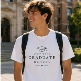 Camiseta Aceito na Escola de Pós-Graduação, Escola Profissi