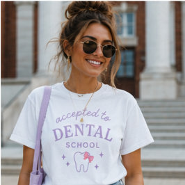 Camiseta Aceito na Faculdade de Odontologia, Futuro Dentist