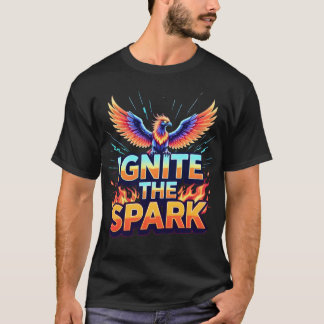 Camiseta Acenda a Centelha Desenho Fênix