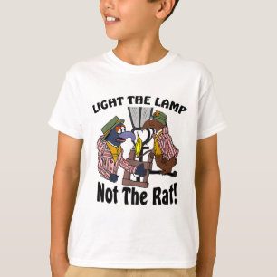 Camiseta Acenda a Lâmpada Não o Rato Natal Divertido 