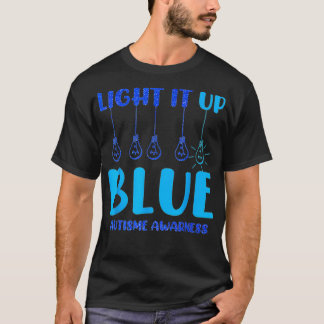 Camiseta Acenda-O Por Autismo Lue Sensibilização Autista Pu