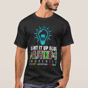 Camiseta Acenda-O Quebra-cabeça Piece Ri, De Consciência Do