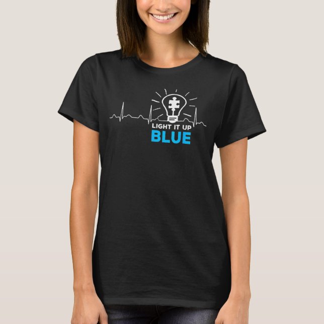 Camiseta Acenda-O Quebra-cabeça Piece Ri, De Consciência Do (Frente)