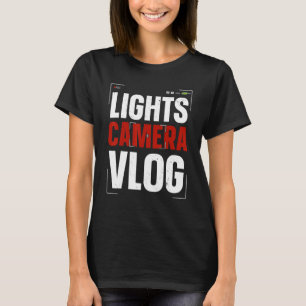 Camiseta Acende Camera Vlog Social Media Content Creator Vl