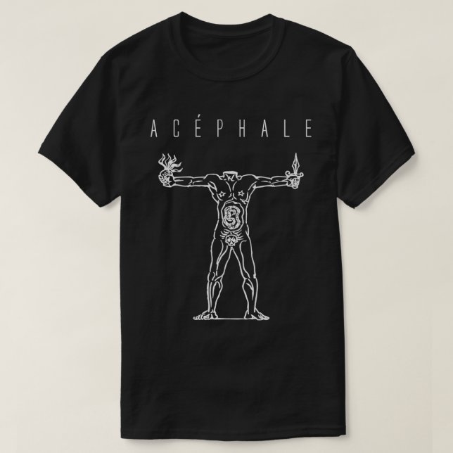 Camiseta Acephale Bataille Klossowski Callois (Frente do Design)