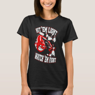 Camiseta Acerte Em Boliche De Luz Para Mulheres