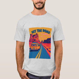 Camiseta Acerte Na Estrada - Vintage Camper Van Road Trip T