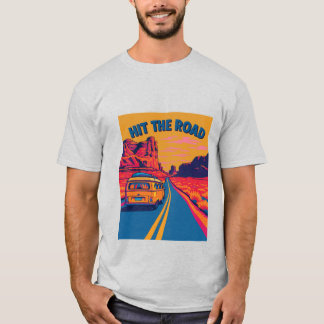 Camiseta Acerte Na Estrada - Vintage Camper Van Road Trip T