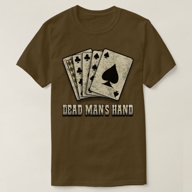 Camiseta Aces e Oito A Mão Morto (Frente do Design)