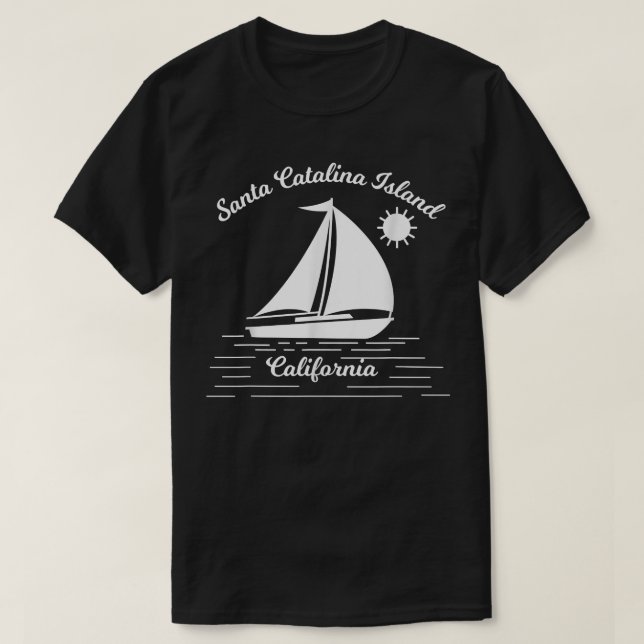 Camiseta Acessor de veleiro da Ilha Catalina na Califórnia (Frente do Design)