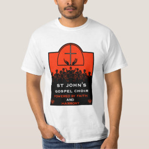 Camiseta Acessório de Igreja do Coro Gospel