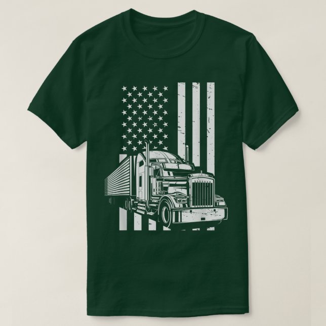 Camiseta Acessórios de caminhoneiro para driver de caminhão (Frente do Design)