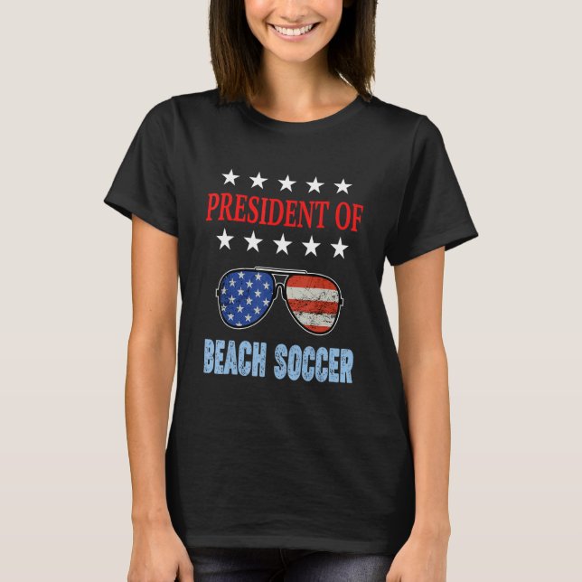 Camiseta Acessórios De Futebol De Praia, Sinalizador Dos Eu (Frente)