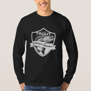 Camiseta Acessórios De Pesca Engraçados Com Sorte Para Enfr