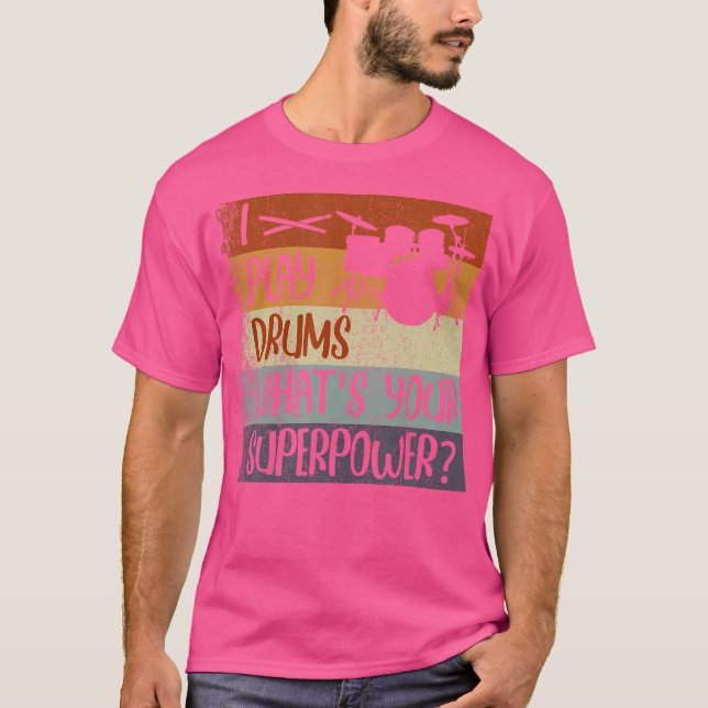 Camiseta Acessórios de tambor para batedores de tambor para (Frente)