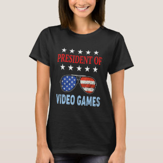 Camiseta Acessórios de Video Games Bandeira dos EUA Dizer V