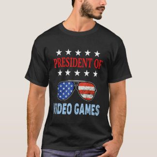 Camiseta Acessórios de Video Games Bandeira dos EUA Frase d