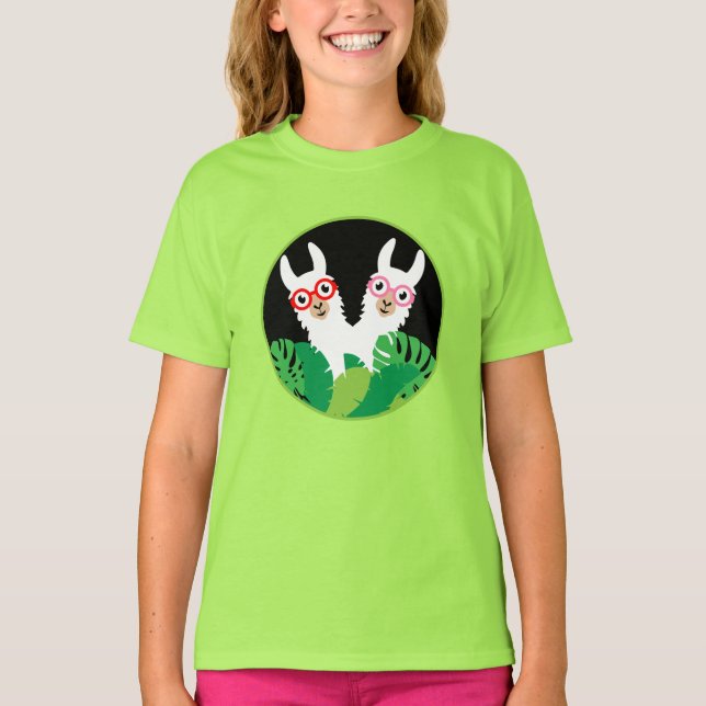 Camiseta Acessórios Llama Alpaca divertidos (Frente)