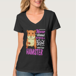 Camiseta Acessórios para Dona de Hamster Fofo Roupa de Hams