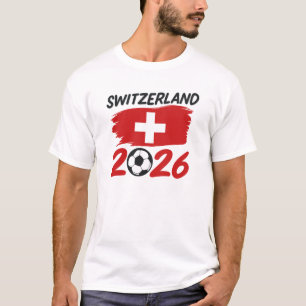 Camiseta Acessórios para Fãs de Futebol da Suíça 2026