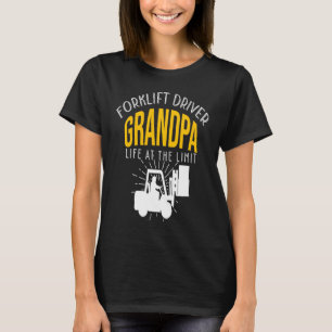 Camiseta Acessórios para vovô de motoristas de empilhadeira