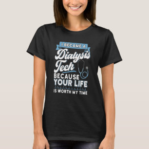 Camiseta Acessórios Técnicos de Diálise Nefrologia Tecnológ