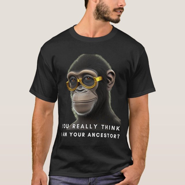 Camiseta Acha Mesmo Que Sou Seu Ancestral? (Frente)